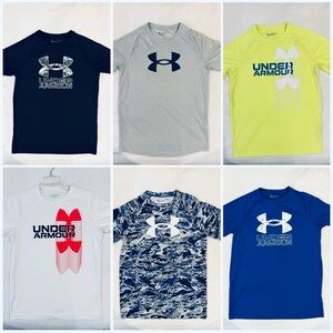 Under Armour Kids' T-Shirt Collection - Black, Gray, Yellow, White, Blue